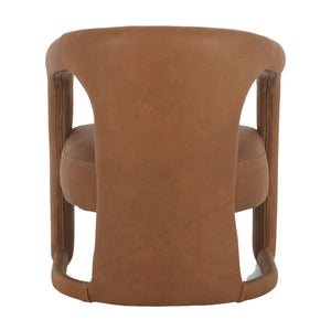 brooklyn arm chair cognac leather