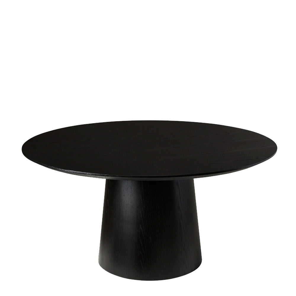 pippa round dining table black