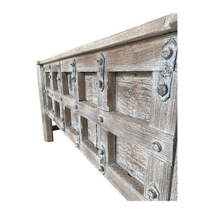 whitewashed antique console