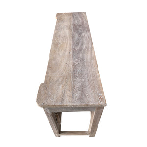 whitewashed antique console