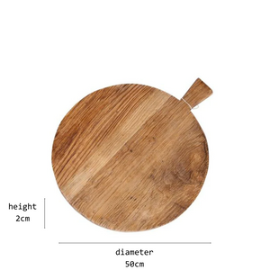 elm board with handle round