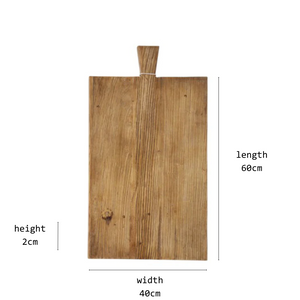 elm board with handle large