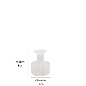 wave candle holder - white