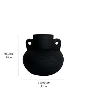 denver vase black