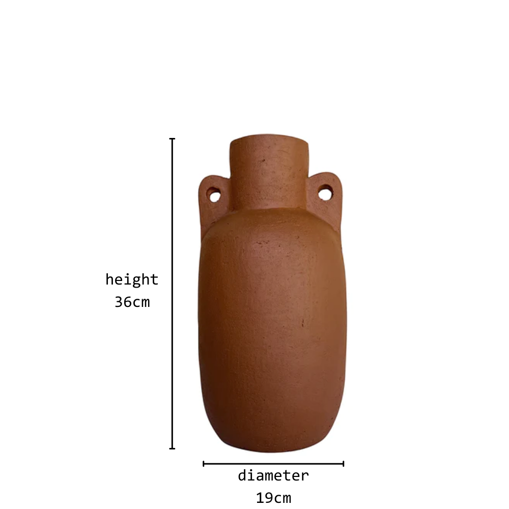 jersey vase terracotta