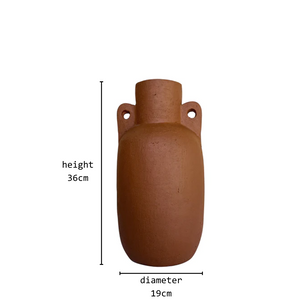 jersey vase terracotta