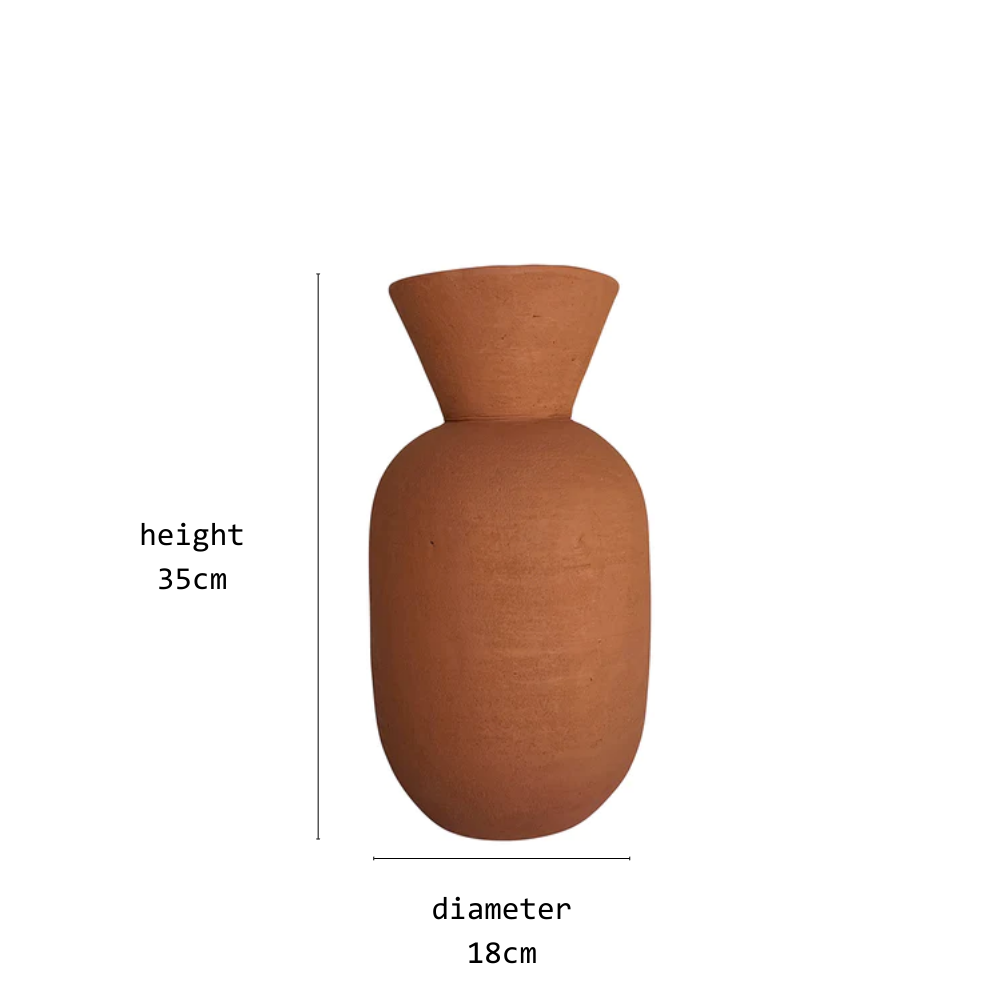 dallas vase terracotta