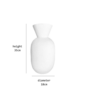 dallas vase white