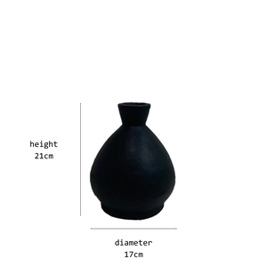 forme vase medium black