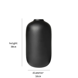 taro vase black large