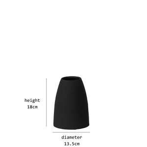 mona black cone vase