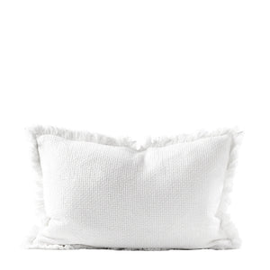chelsea cushion rectangle white