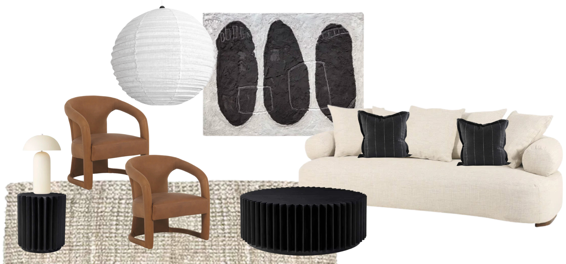 monochrome living room styling inspiration