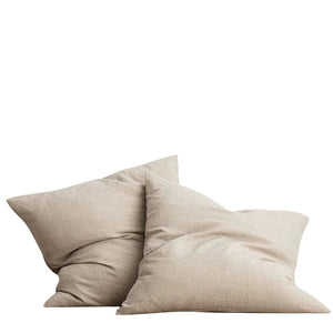 euro linen pillowcase natural - set of 2