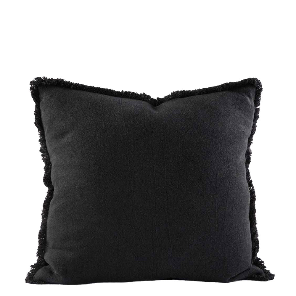 luca cushion small black