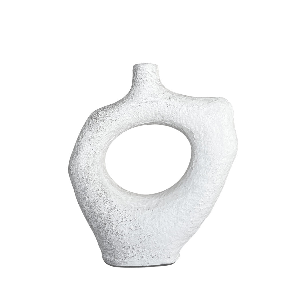 luna vase white