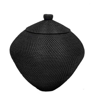 noir urn basket large