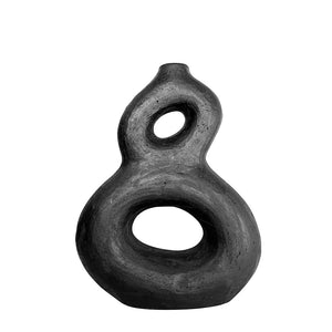 phoenix vase black
