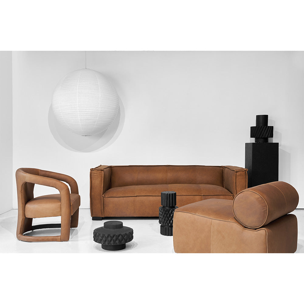 brooklyn arm chair cognac leather