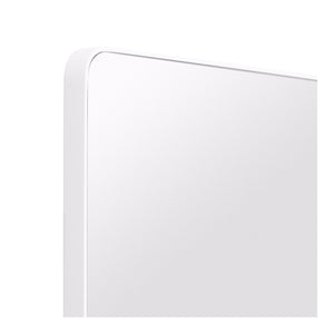 leaner mirror - white rounded edge