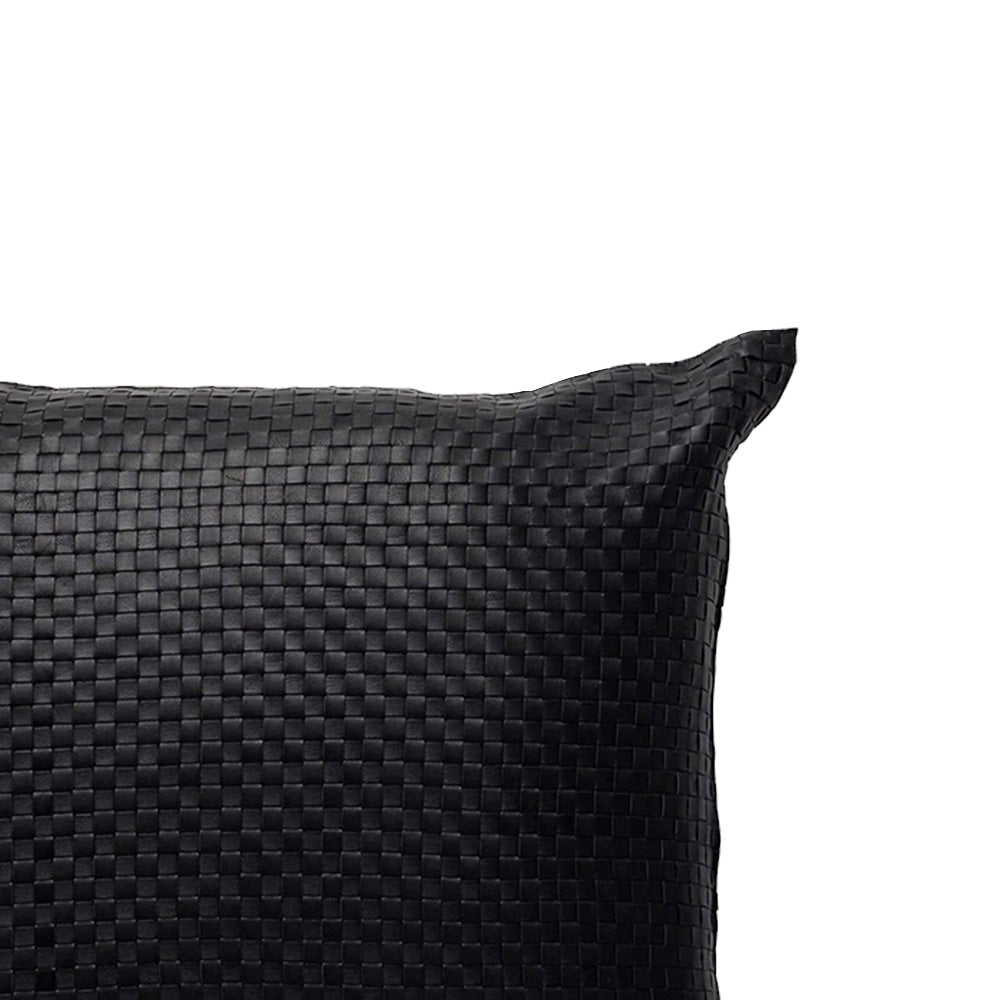 nappa black cushion square