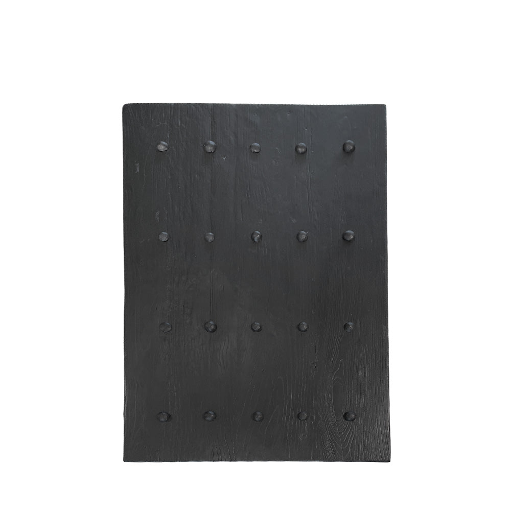 antique elm door coffee table black