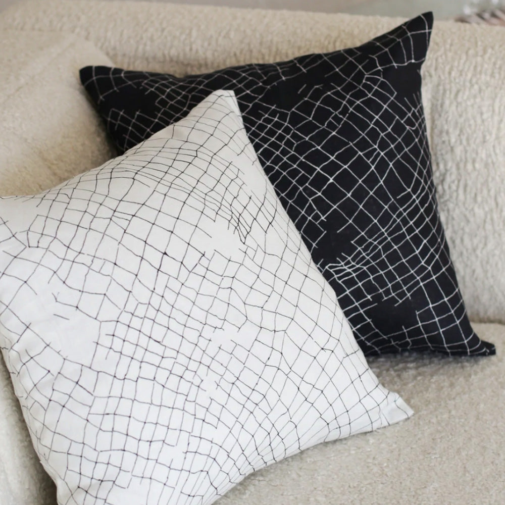 black net cushion large