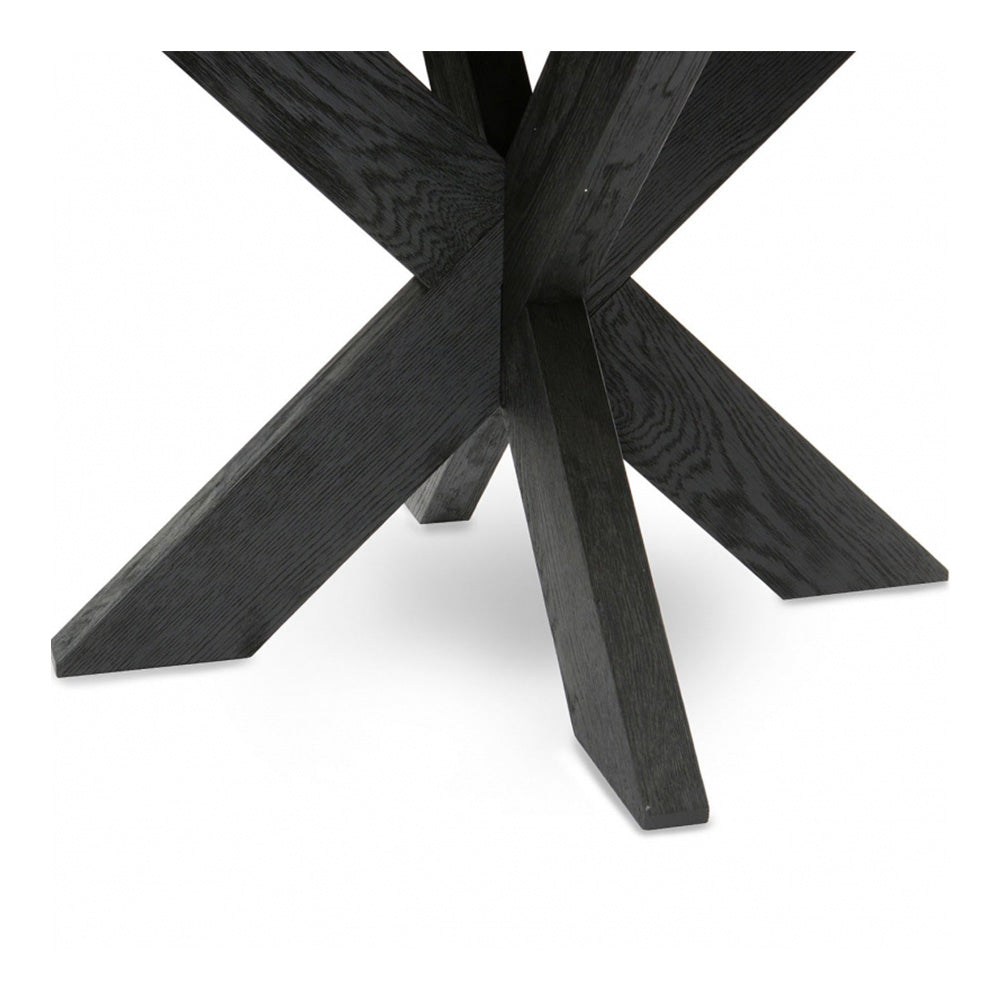 black oak dining table