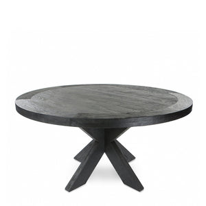 black oak dining table