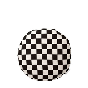 check round cushion black