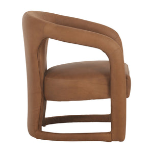 brooklyn arm chair cognac leather