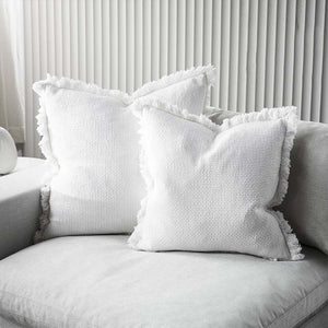 chelsea cushion small white