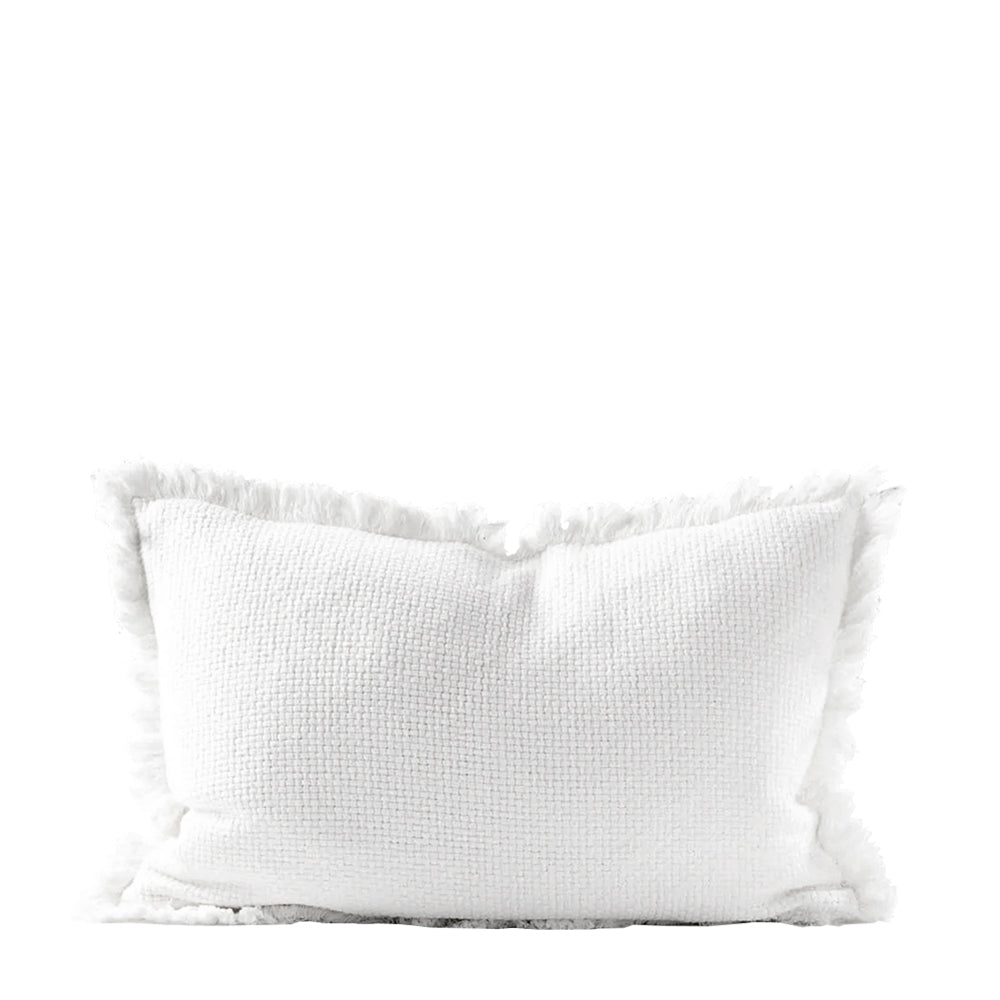 chelsea cushion rectangle white