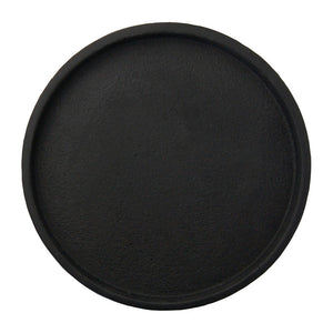 round concrete tray large black - ex floorstock