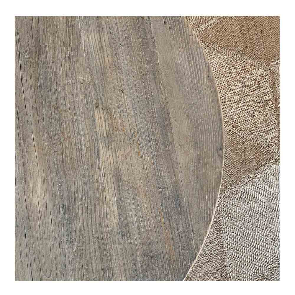 elm coffee table round large