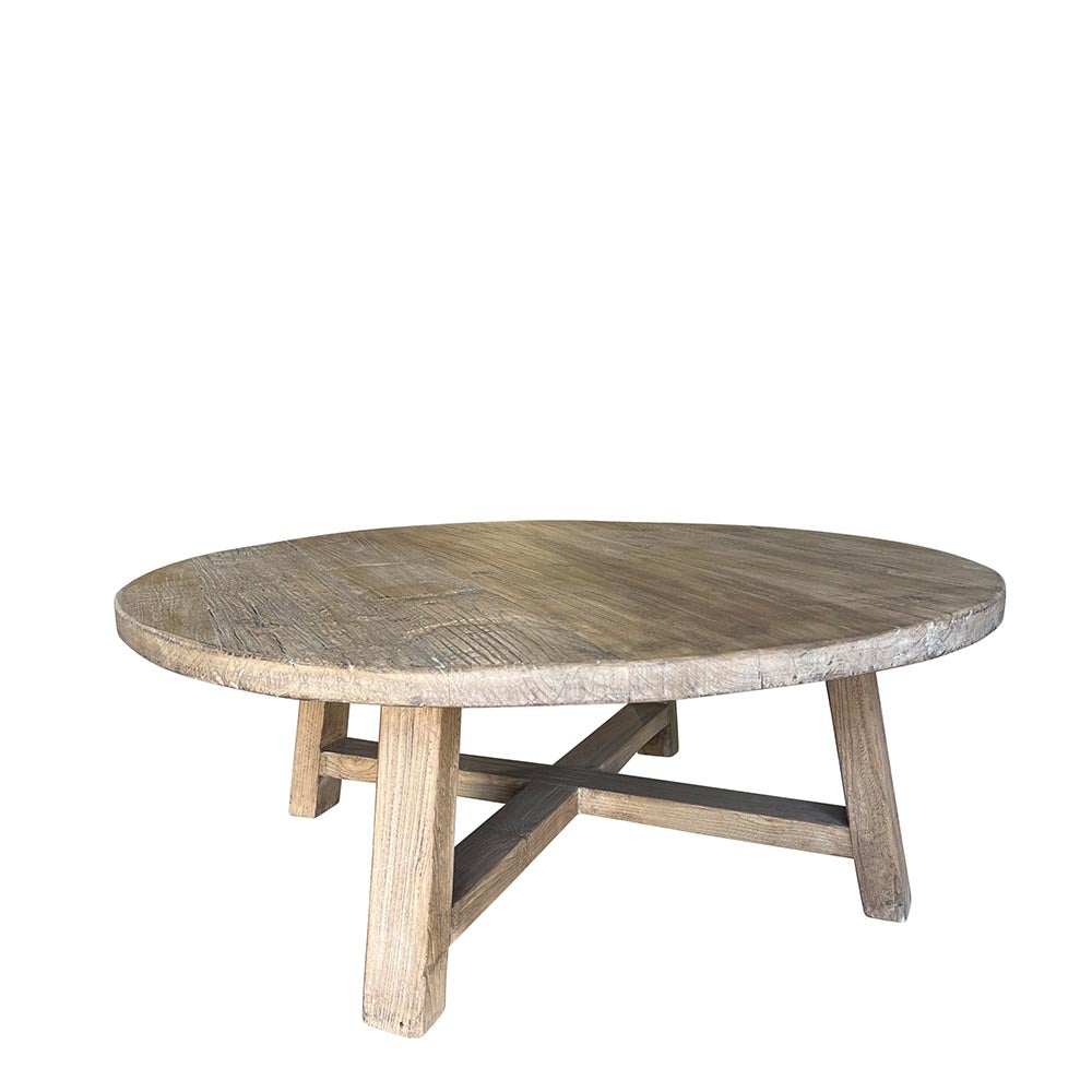 elm coffee table round medium