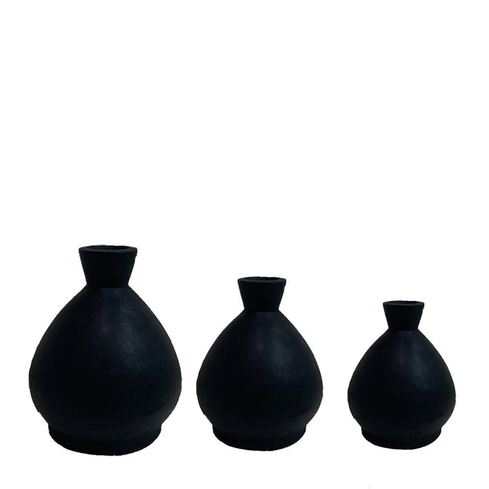 forme vase large black