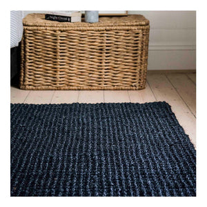 jute rug graphite small