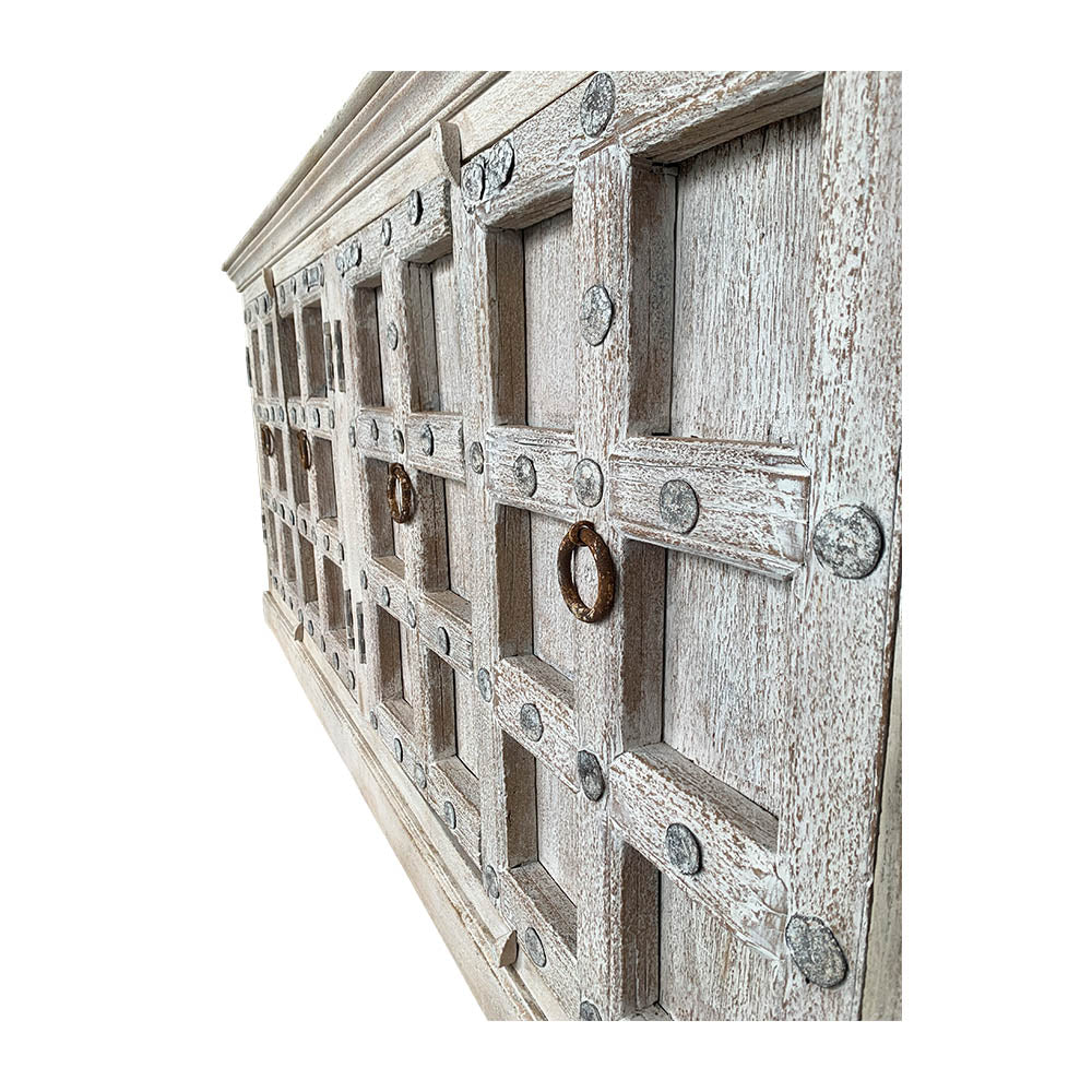 indian whitewashed cabinet