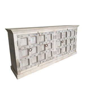 indian whitewashed cabinet