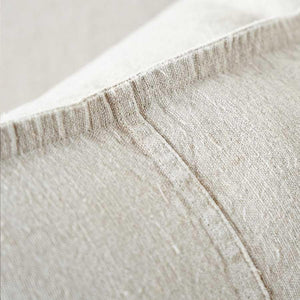 linen cushion rectangle natural