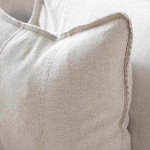 linen cushion small natural