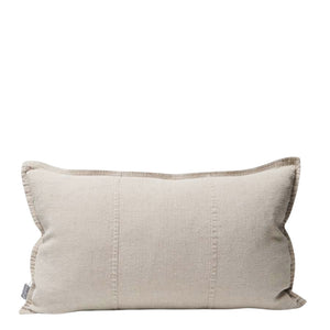 linen cushion rectangle natural