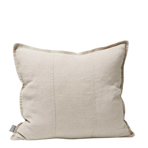 linen cushion small natural