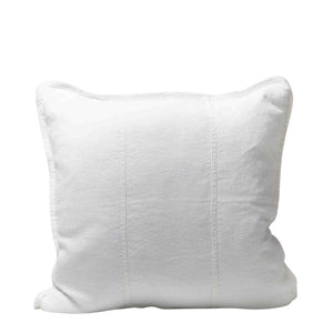linen cushion small white