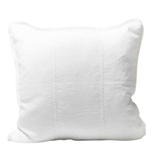 linen cushion large white