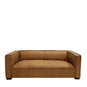 lola sofa tan leather - PREORDER MAR