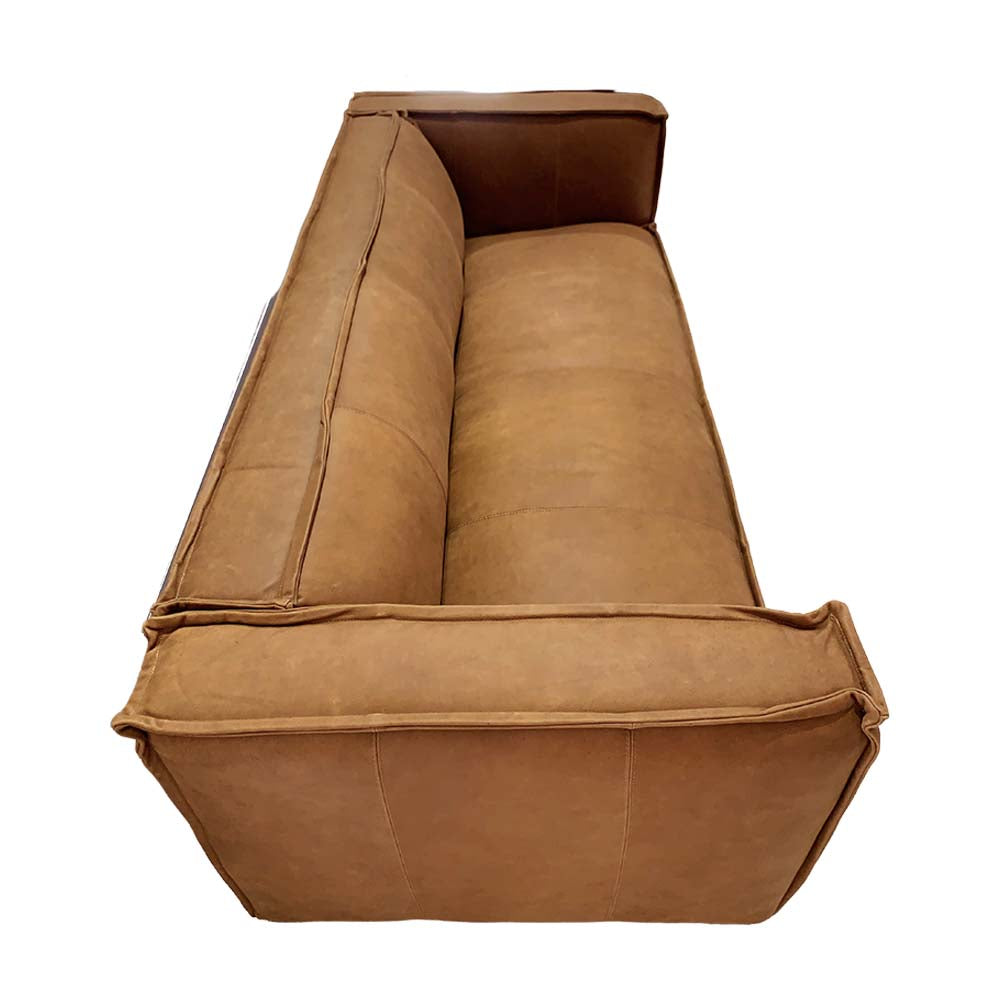 lola sofa tan leather - PREORDER MAR