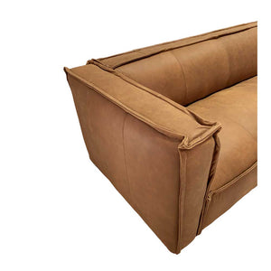 lola sofa tan leather - PREORDER MAR
