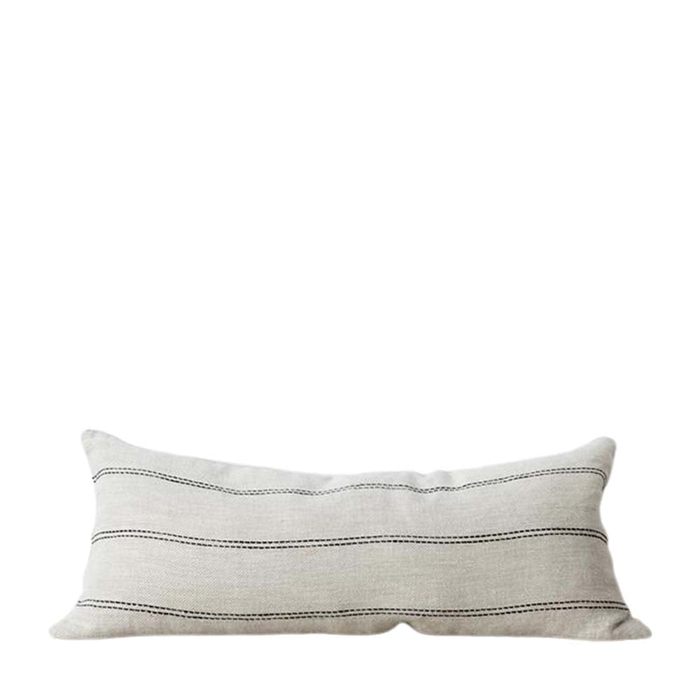 mira linen cushion lumbar natural
